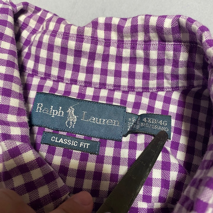 ポロ ラルフローレン Polo Ralph Lauren 半袖シャツ チェック メンズ4XL