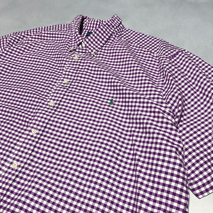 ポロ ラルフローレン Polo Ralph Lauren 半袖シャツ チェック メンズ4XL