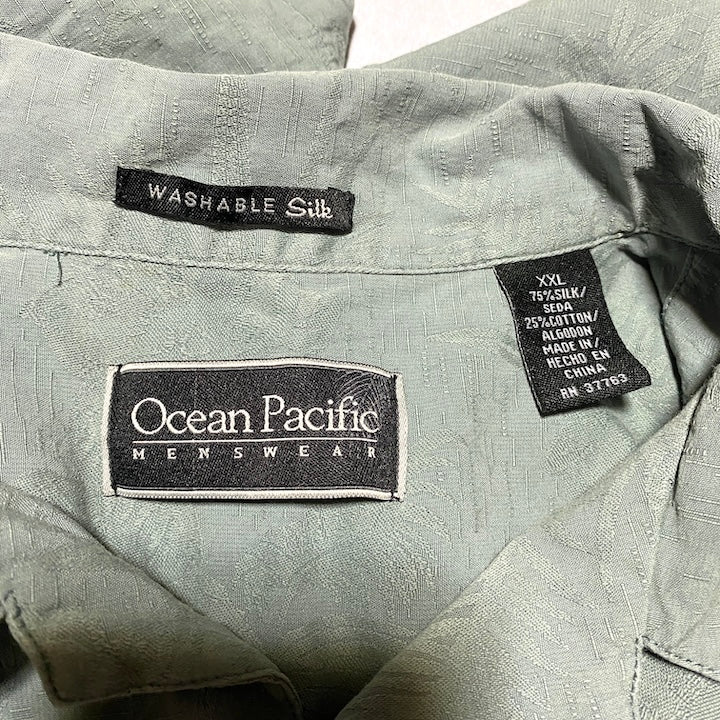 オーシャンパシフィック 古着 半袖シャツ アロハシャツ 2XL