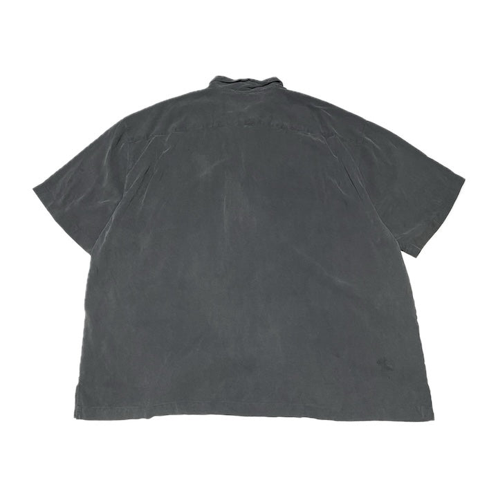 トミーバハマ 古着 半袖シャツ オーバーサイズ ネイビー 2XL