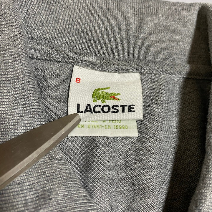 ラコステ LACOSTE 半袖ポロシャツ 刺繍ロゴ オーバーサイズ メンズ4XL