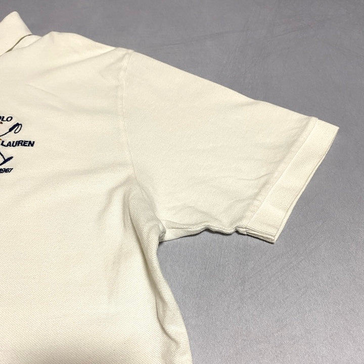 ポロラルフローレン Polo Ralph Lauren 半袖ポロシャツ 白 メンズ2XL