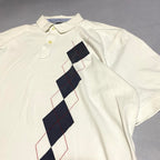 トミーヒルフィガー Tommy Hilfiger 半袖ポロシャツ ホワイト メンズ2XL