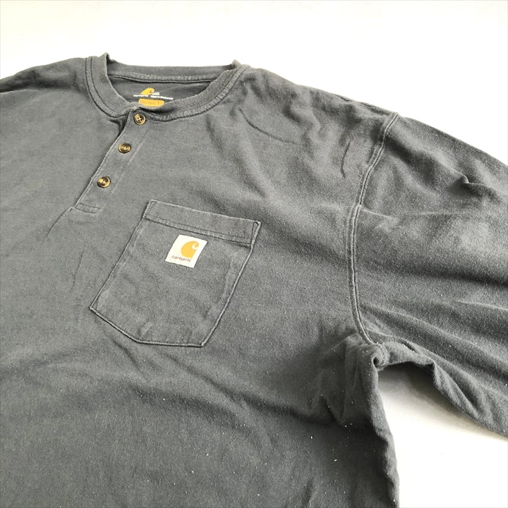 カーハート Carhartt ロンT ヘンリーネック オーバーサイズ メンズ3XL