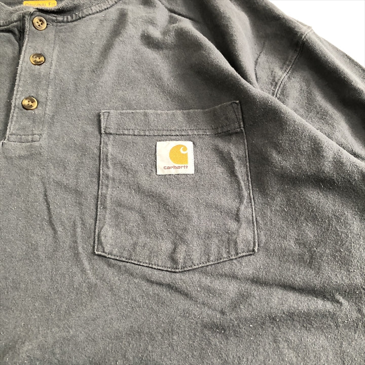 カーハート Carhartt ロンT ヘンリーネック オーバーサイズ メンズ3XL