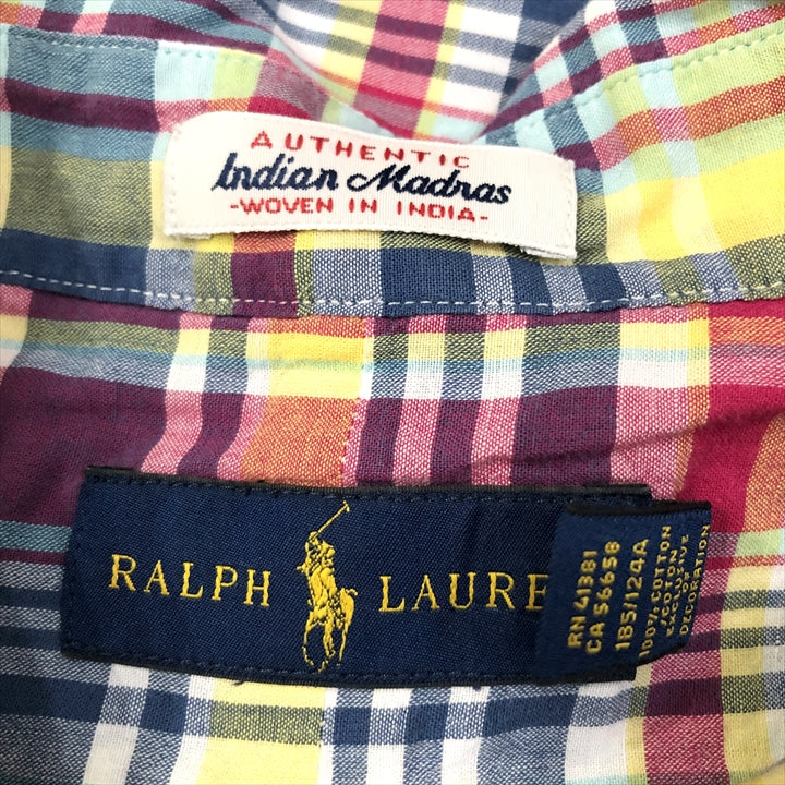 ラルフローレン Ralph Lauren 長袖シャツ カラフル マルチカラー メンズ4XL
