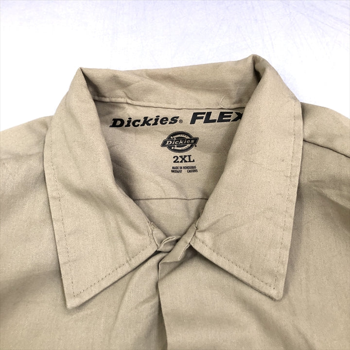 ディッキーズ Dickies 長袖シャツ ワークシャツ ゆるダボ メンズ2XL