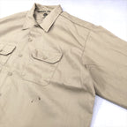 ディッキーズ Dickies 長袖シャツ ワークシャツ ゆるダボ メンズ2XL