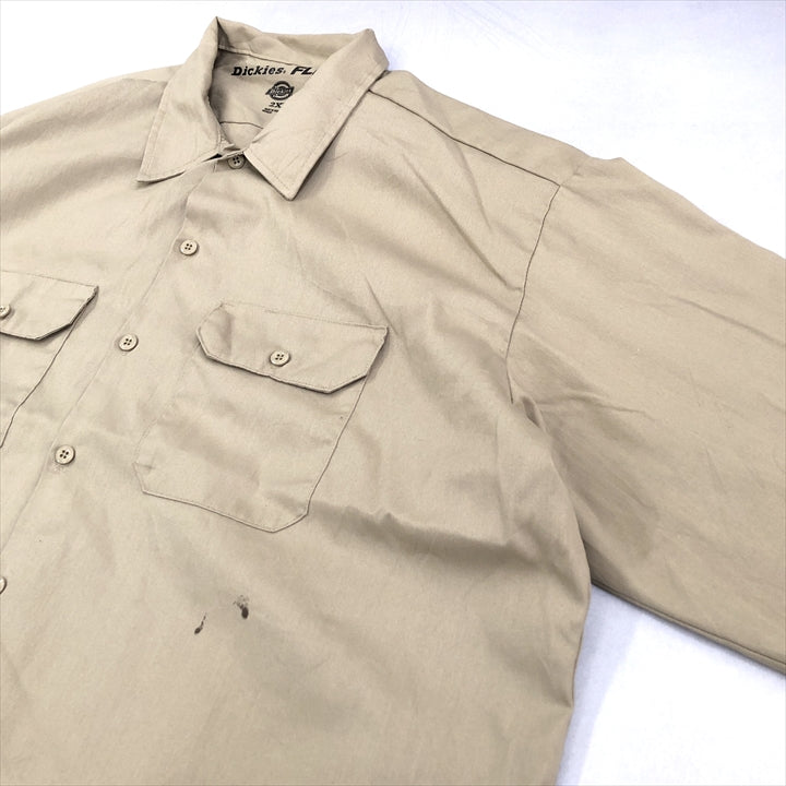 ディッキーズ Dickies 長袖シャツ ワークシャツ ゆるダボ メンズ2XL