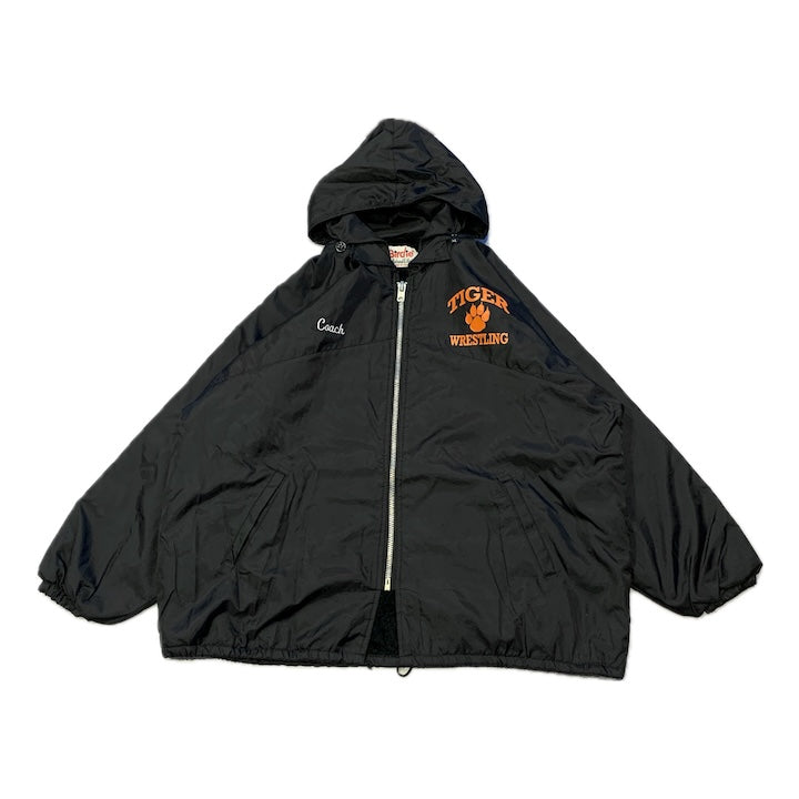 バーディ 古着  ナイロンジャケット 裏地 USA製 フーディー XXL