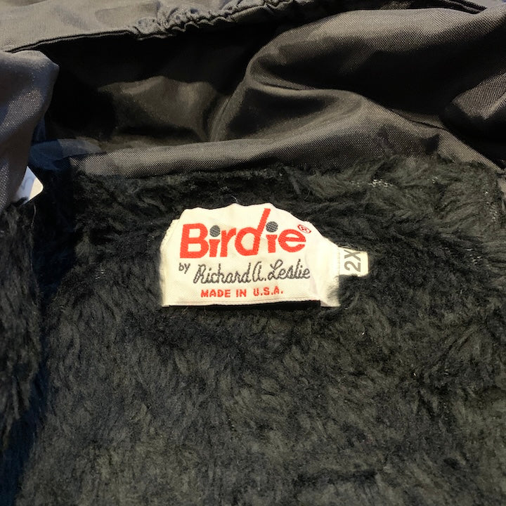 バーディ 古着  ナイロンジャケット 裏地 USA製 フーディー XXL