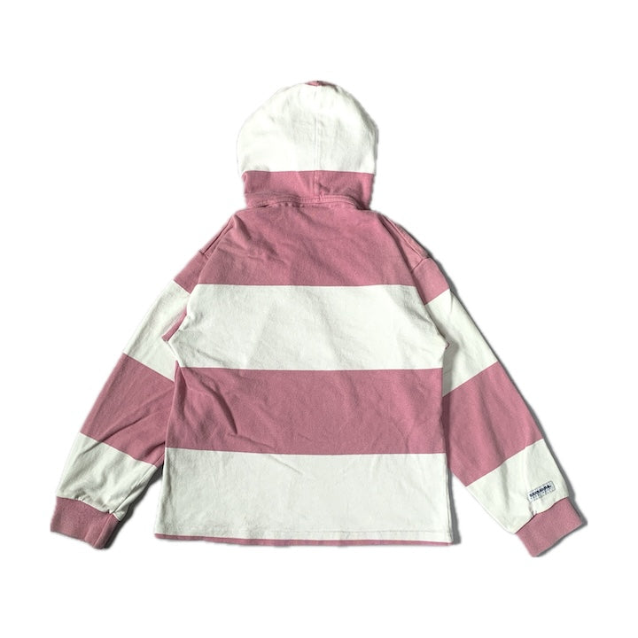 バーバリアン 古着 長袖ポロシャツ ラガーシャツ フーディー XS