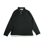 トミーヒルフィガー Tommy Hilfiger 長袖ポロシャツ ブラック メンズL