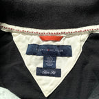 トミーヒルフィガー Tommy Hilfiger 長袖ポロシャツ ブラック メンズL