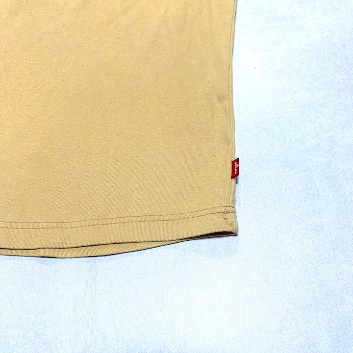 リーバイス Levi's ロンT ヘンリーネック コットン 無地 メンズXL