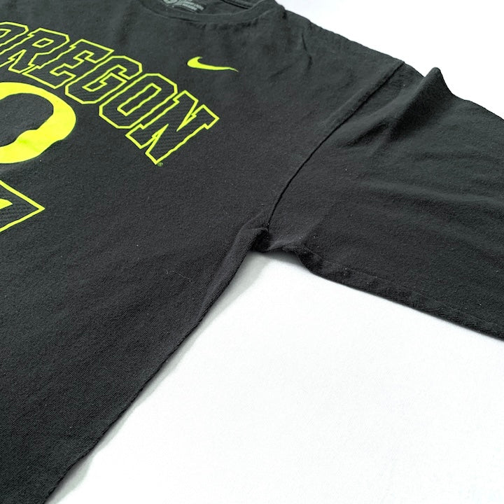 ナイキ NIKE ロンT オレゴン カレッジプリント ブラック メンズL