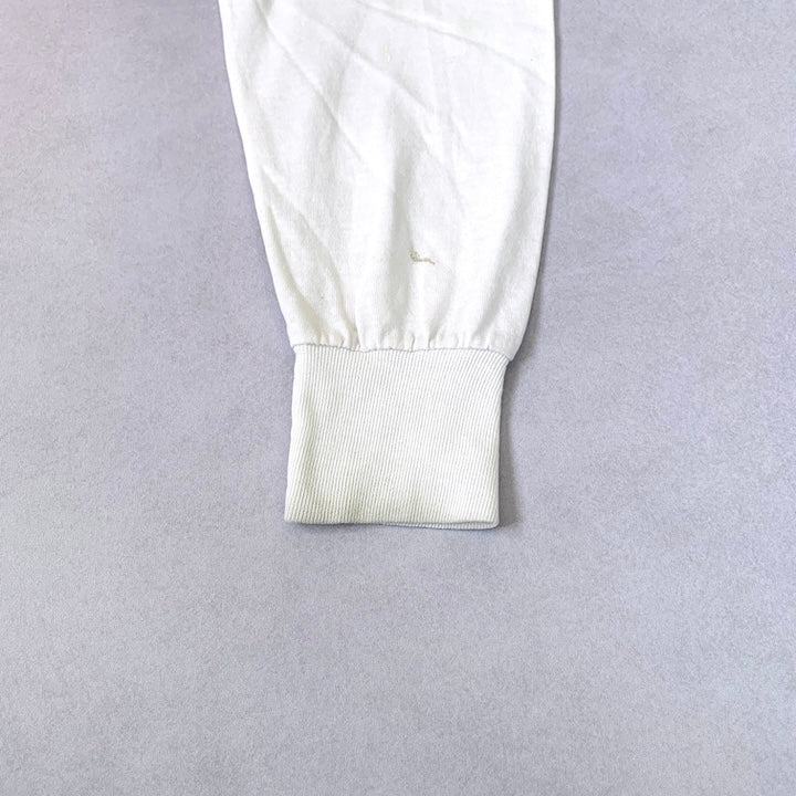 フルーツオブザルーム Fruit of the Loom ロンT ホワイト 白 メンズL