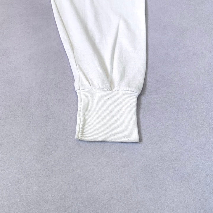 フルーツオブザルーム Fruit of the Loom ロンT ホワイト 白 メンズL