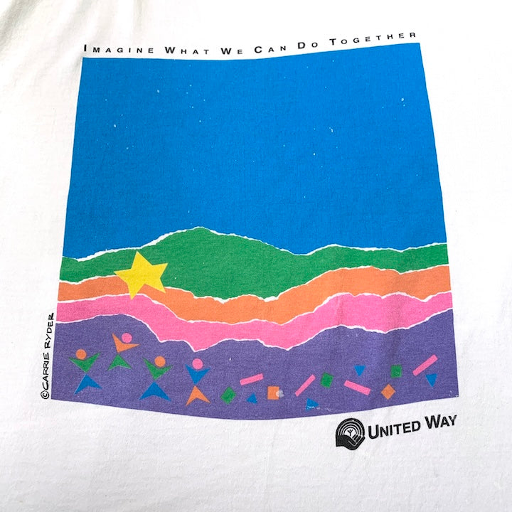 フルーツオブザルーム Fruit of the Loom ロンT ホワイト 白 メンズL