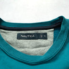 ノーティカ NAUTICA スウェット ブルー 刺繍ロゴ メンズS