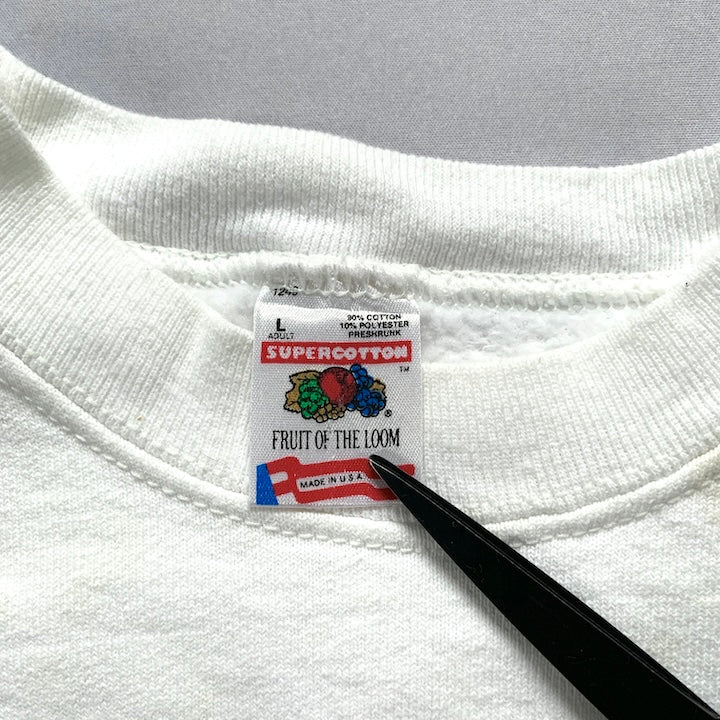 フルーツオブザルーム Fruit of the Loom スウェット USA製 ゆるダボ メンズL