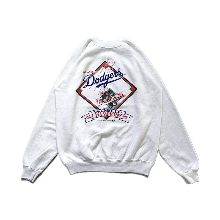 80s MLB 古着 スウェット ロサンゼルス・ドジャース USA製 1988 ワールドシリーズ ヴィンテージ L