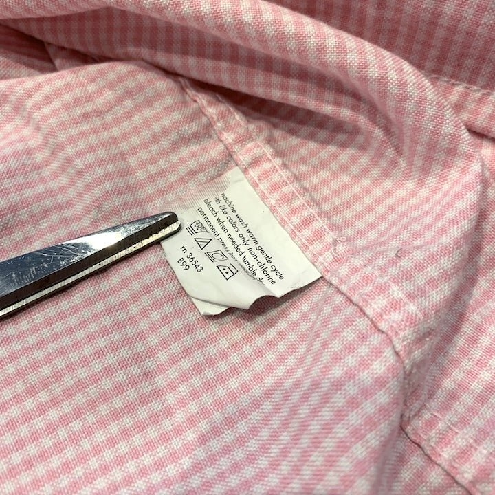 チャップス CHAPS 長袖シャツ チェック ピンク メンズM