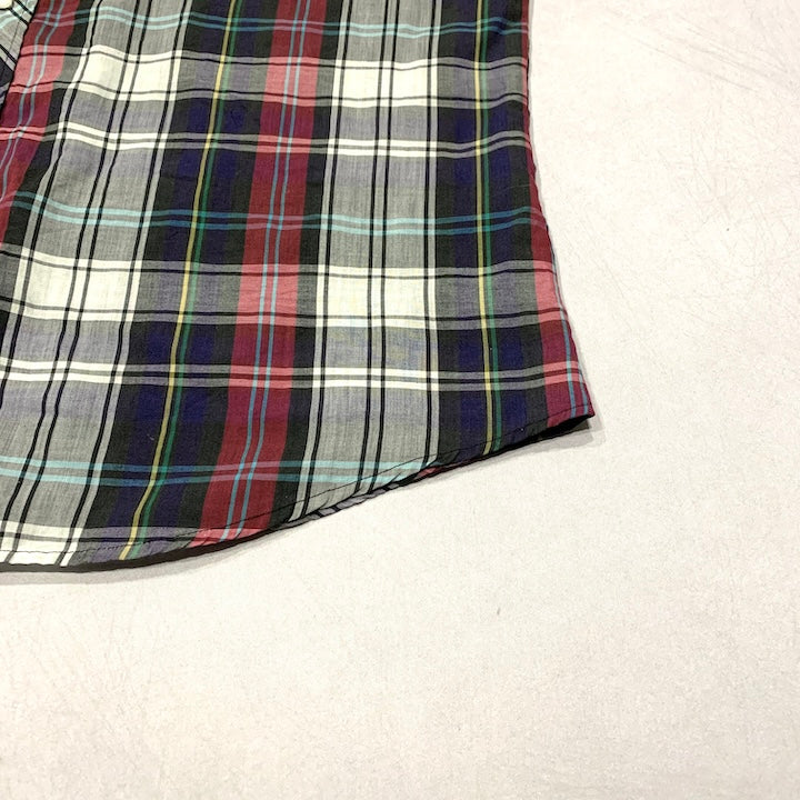 ヴィンテージスタイル 長袖シャツ チェック ゆるダボ メンズXL