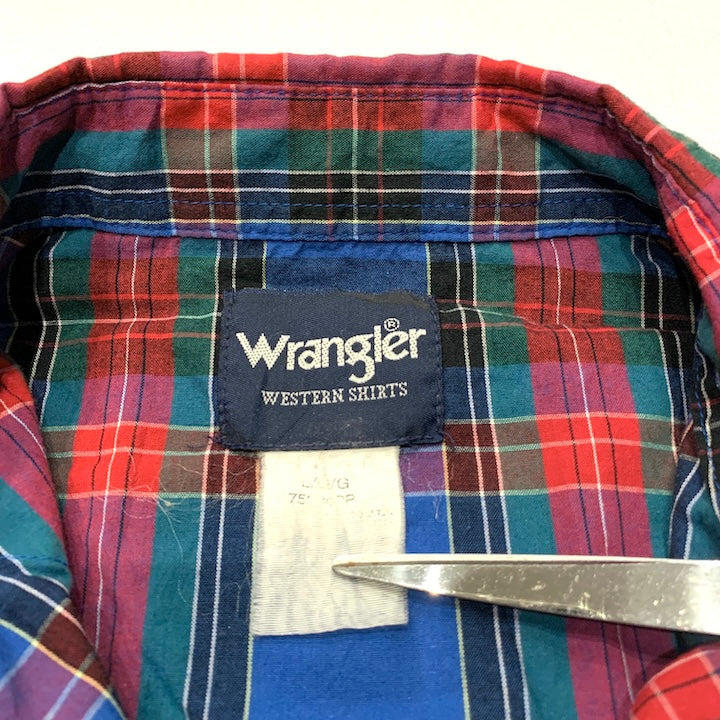 ラングラー Wrangler 長袖シャツ チェック柄 ゆるダボ メンズL