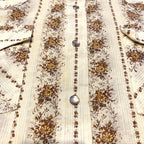 ノーブランド 古着 長袖シャツ オーバーサイズ 花柄 XXL