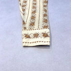 ノーブランド 古着 長袖シャツ オーバーサイズ 花柄 XXL