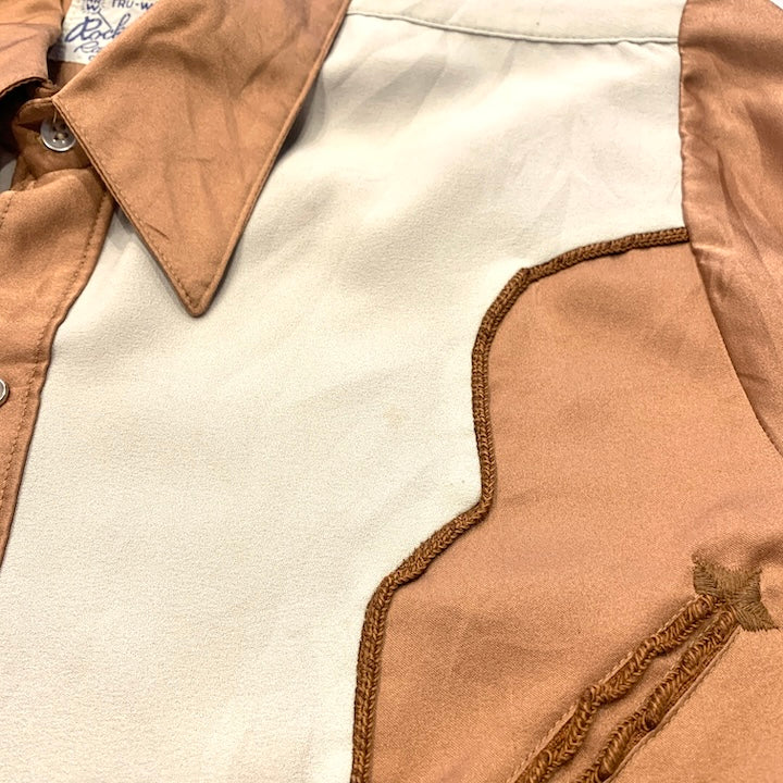 ロックマウント 古着 長袖シャツ ウエスタンシャツ L