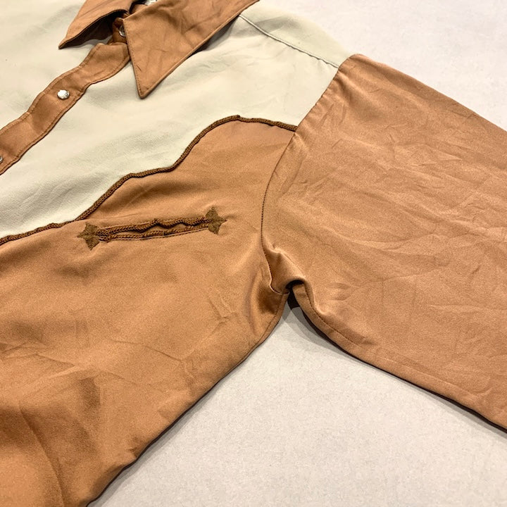 ロックマウント 古着 長袖シャツ ウエスタンシャツ L