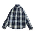 リーバイス 古着 長袖シャツ チェック ブルー M