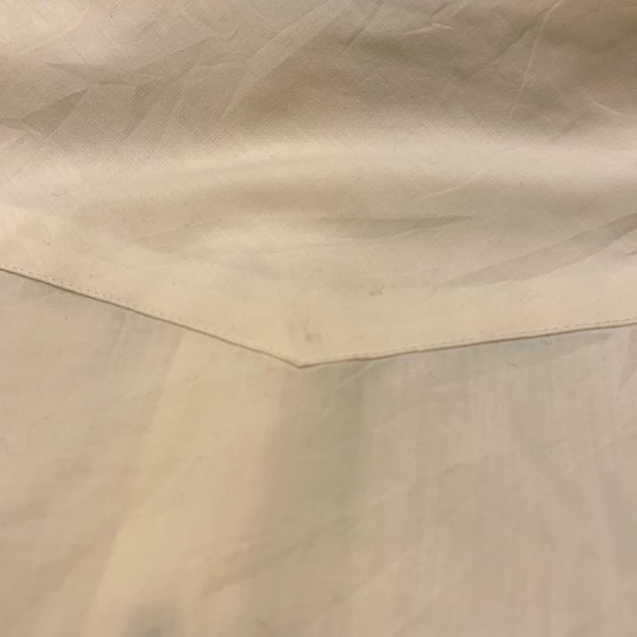 ノーブランド 古着 長袖シャツ オーバーサイズ イエロー XXL