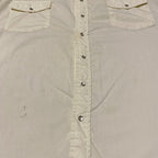 ノーブランド 古着 長袖シャツ オーバーサイズ イエロー XXL