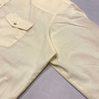 ノーブランド 古着 長袖シャツ オーバーサイズ イエロー XXL