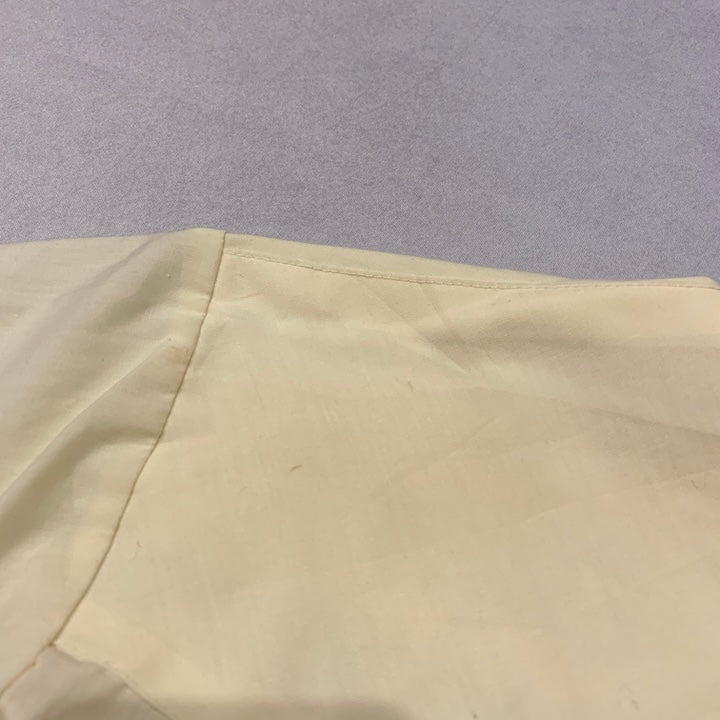 ノーブランド 古着 長袖シャツ オーバーサイズ イエロー XXL