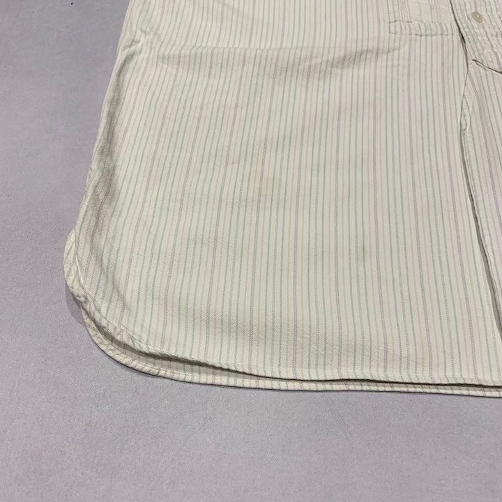 ポロラルフローレン 古着 長袖シャツ ゆるダボ ストライプ XL