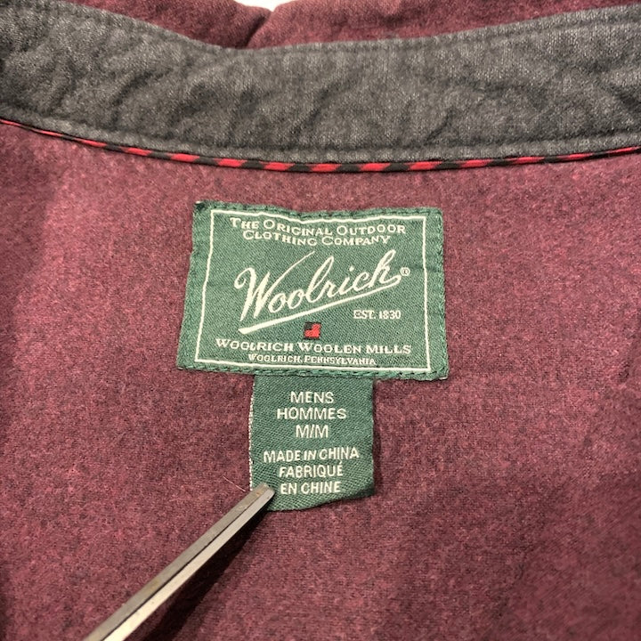 ウールリッチ Woolrich 長袖シャツ パープル メンズM