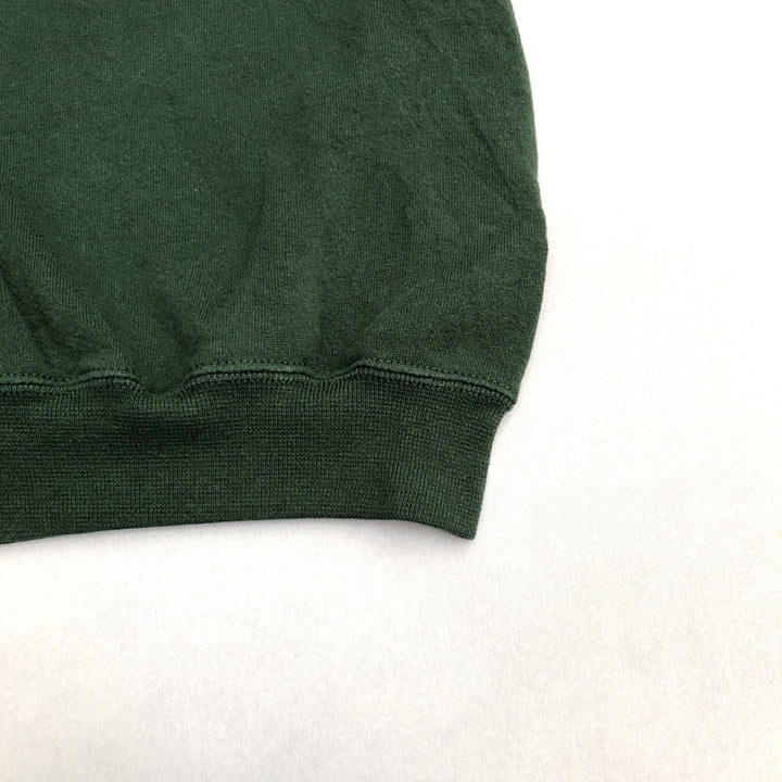 ノーブランド 古着 スウェット グリーン トレーナー 推定M