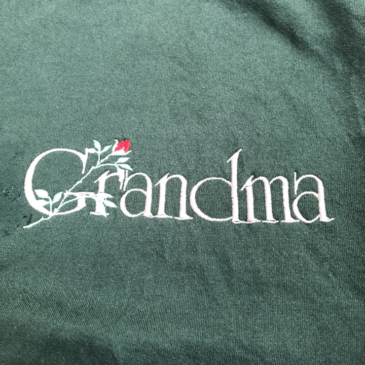 ノーブランド 古着 スウェット グリーン トレーナー 推定M