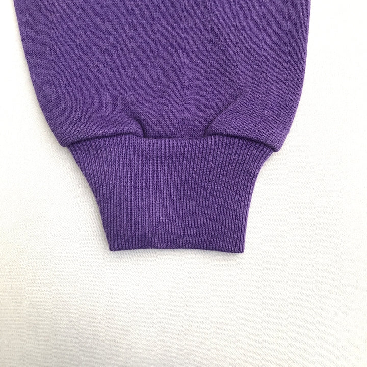 ヘインズ Hanes スウェット USA製 襟付 パープル ゆるダボ メンズL