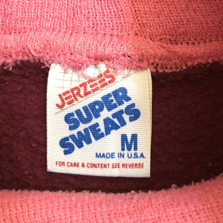 ジャージーズ JERZEES スウェット USA製 二重襟 ワイン メンズM
