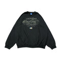 ノーブランド 古着 スウェット バイク ヴィンテージ ブラック XL