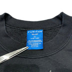 ノーブランド 古着 スウェット バイク ヴィンテージ ブラック XL