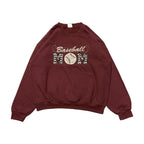 ギルダン 古着 スウェット えんじ 刺繍 ゆるダボ L