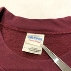 ギルダン 古着 スウェット えんじ 刺繍 ゆるダボ L