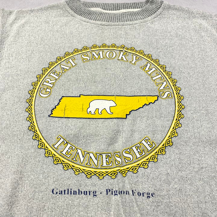 ノーブランド 古着 スウェット ピジョンフォージ アニマル S