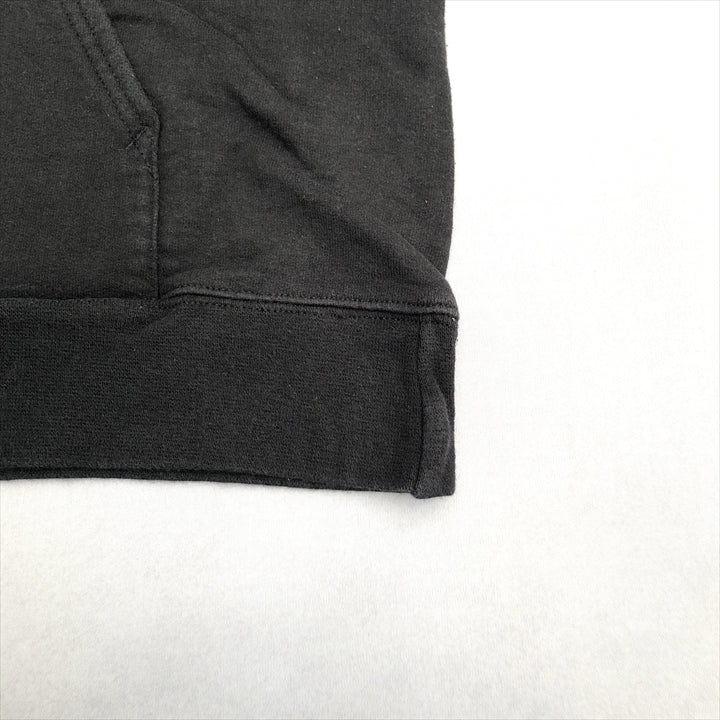 ヘインズ Hanes パーカー ブラック 刺繍 フーディー メンズS